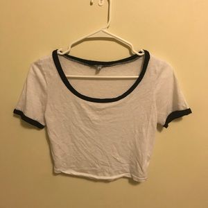 White crop top tshirt